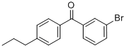 结构式 CAS# 844879-31-8, 3-溴-4'-正丙基二苯甲酮