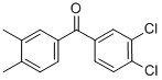 structure of CAS# 844885-34-3, 3,4-Dichloro-3',4'-Dimethylbenzophenone;3,4-DICHLORO-3',4'-DIMETHYLBENZOPHENONE
