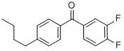 structure of CAS# 845781-04-6, 4-n-Butyl-3',4'-Difluorobenzophenone;4-(1-BUTYL)-3',4'-DIFLUOROBENZOPHENONE;4-N-BUTYL-3',4'-DIFLUOROBENZOPHENONE;4-BUTYL-3',4'-DIFLUOROBENZOPHENONE