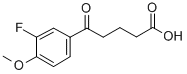 structure of CAS# 845781-33-1, 5-(3-Fluoro-4-Methoxyphenyl)-5-Oxovaleric Acid;5-(3-FLUORO-4-METHOXYPHENYL)-5-OXOVALERIC ACID
