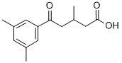 结构式 CAS# 845781-37-5, 5-(3,5-二甲基苯基)-3-甲基-5-氧代戊酸