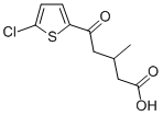 结构式 CAS# 845781-52-4, 5-(5-氯-2-噻吩基)-3-甲基-5-氧代戊酸