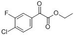 structure of CAS# 845790-56-9, Ethyl 4-Chloro-3-Fluorobenzoylformate;ETHYL 4-CHLORO-3-FLUOROBENZOYLFORMATE