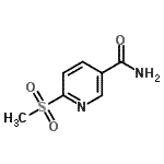 CAS 登录号：845875-80-1， 6-(甲基磺酰基)烟酰胺