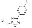结构式 CAS# 845887-08-3, 5-氯甲基-3-(4-甲硫基-苯基)-[1,2,4]恶二唑