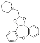 CAS 登录号：84646-79-7， 1-((3a,12b-二氢二苯并(b,f)-1,3-二氧杂环戊并(4,5-d)氧杂卓-2-基)甲基)-哌啶