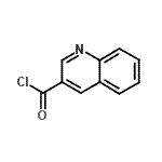 structure of CAS# 84741-86-6, 3-Quinolinecarbonyl chloride;MFCD11100097;quinoline-3-carbonyl chloride