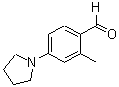structure of CAS# 84754-31-4, 2-Methyl-4-Pyrrolidin-1-Yl-Benzaldehyde;2-Methyl-4-Pyrrolidin-1-Ylbenzaldehyde(SALTDATA: FREE);BENZALDEHYDE, 2-METHYL-4-(1-PYRROLIDINYL)-;2-METHYL-4-PYRROLIDIN-1-YL-BENZALDEHYDE