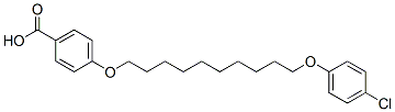CAS#: 84782-20-7， 1-(4-Carboxyphenoxy)-10-(4-Chlorophenoxy)Decane