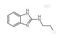 结构式 CAS# 84797-54-6, N-(2-氯乙基)-1H-苯并咪唑-2-胺
