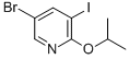 结构式 CAS# 848243-21-0, 5-溴-3-碘-2-异丙氧基-吡啶