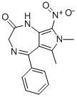 CAS#: 84829-75-4， 3,7-Dihydro-6,7-Dimethyl-8-Nitro-5-Phenyl-Pyrrolo[3,4-e]-1,4-Diazepin-2(1H)-One