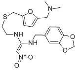 CAS#: 84845-75-0， N-(1,3-Benzodioxol-5-Ylmethyl)-N'-[2-[[5-[(Dimethylamino)Methyl]Furfuryl]Thio]Ethyl]-2-Nitrovinylidenediamine