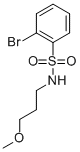 结构式 CAS# 848906-56-9, 2-溴-N-(3-甲氧基丙基)苯磺酰胺