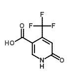 结构式 CAS# 849020-87-7, 6-氧代-4-(三氟甲基)-1,6-二氢-3-吡啶羧酸
