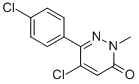结构式 CAS# 849021-02-9, 5-氯-6-(4-氯苯基)-2-甲基哒嗪-3(2H)-酮