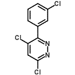 结构式 CAS# 849021-04-1, 4,6-二氯-3-(3-氯苯基)哒嗪