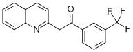 structure of CAS# 849021-38-1, 2-Quinolin-2-Yl-1-[3-(Trifluoromethyl)Phenyl]Ethanone