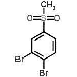 structure of CAS# 849035-70-7, 1,2-Dibromo-4-(methylsulfonyl)benzene;1,2-Dibromo-4-(methylsulphonyl)benzene;MFCD04037933;ZINC00154120