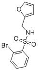 structure of CAS# 849056-66-2, 2-Bromo-N-(2-furanylmethyl)-Benzenesulfonamide;2-Bromo-N-(Furan-2-Ylmethyl)Benzenesulfonamide;2-Bromo-N-(Fur-2-Ylmethyl)Benzenesulphonamide