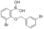 结构式 CAS# 849062-27-7, B-[3-溴-2-[(3-溴苯基)甲氧基]苯基]-硼酸
