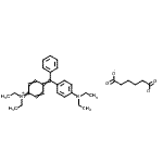 CAS 登录号：84962-81-2， N-[4-[[4-(二乙基氨基)苯基]苯基亚甲基]-2,5-环己二烯-1-亚基]-N-乙基-乙铵己二酸酯(1:1)