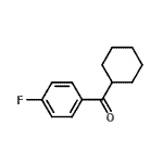 结构式 CAS# 85014-02-4, 环己基(4-氟苯基)甲酮