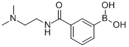 结构式 CAS# 850567-31-6, 3-(2-(二甲基氨基)乙基氨基甲酰)苯硼酸