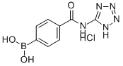 结构式 CAS# 850568-31-9, 4-(1H-四唑-5-基-氨基甲酰)苯硼酸盐酸盐