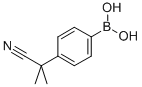结构式 CAS# 850568-67-1, 2-(4-硼苯基)-2-甲基丙腈