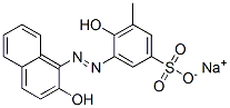 CAS 登录号：85136-64-7， 4-羟基-3-[(2-羟基-1-萘基)偶氮]-5-甲基苯磺酸钠