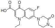CAS 登录号：85145-22-8， 氧代培氟沙星
