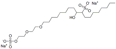 CAS#: 85153-73-7， Disodium 10-Hydroxy-18-[2-[2-(Sulphonatooxy)Ethoxy]Ethoxy]Octadecane-9-Sulphonate