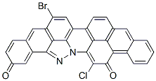 CAS 登录号：85168-85-0， 溴氯-蒽并[2,1,9-mna]苯并[6,7]吲唑并[2,3,4-fgh]吖啶-5,10-二酮