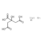 CAS 登录号：85169-06-8， 2-羟基-1,2,3-丙烷三羧酸锰钠盐(1:1:1)