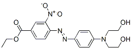 CAS 登录号：85187-46-8， 4-[[4-[二(2-羟基乙基)氨基]苯基]偶氮]-3-硝基苯甲酸乙酯