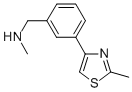 structure of CAS# 852180-43-9, N-Methyl-N-[3-(2-Methyl-1,3-Thiazol-4-Yl)Benzyl]Amine