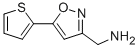 structure of CAS# 852180-45-1, (5-Thien-2-Ylisoxazol-3-Yl)Methylamine;(5-Thien-2-Ylisoxazol-3-Yl)Methylamine 95%;(5-THIEN-2-YLISOXAZOL-3-YL)METHYLAMINE