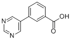 结构式 CAS# 852180-74-6, 3-嘧啶-5-基-苯甲酸