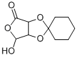 structure of CAS# 85281-85-2, 2,3-O-Cyclohexylidene-L(-)-Erythrurono lactone;(3'Ar)-6',6'Aα-Dihydro-6'Α-Hydroxyspiro[Cyclohexane-1,2'-Furo[3,4-D][1,3]Dioxol]-4'(3'Ah)-One;Spirocyclohexane-1,2-Furo3,4-D1,3Dioxol-4(3Ah)-One, Dihydro-6-Hydroxy-, (3Ar,6R,6As)-;2,3-O-CYCLOHEXYLIDENE-L(-)-ERYTHRURONOLACTONE