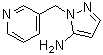结构式 CAS# 852990-17-1, 1-(3-吡啶基甲基)-1H-吡唑-5-胺