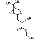 CAS 登录号：85391-87-3， 乙基2-氰基-3-(6,6-二甲基双环[3.1.1]庚-2-基)丙酸酯