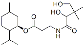 CAS 登录号：85508-39-0， [1R-[1alpha(R*),2beta,5alpha]]-N-(2,4-二羟基-3,3-二甲基-1-氧代丁基)-beta-丙氨酸 5-甲基-2-(1-甲基乙基)环己基酯