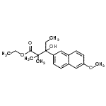 CAS 登录号：85536-81-8， 乙基3-羟基-3-(6-甲氧基-2-萘基)-2,2-二甲基戊酸酯