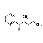 结构式 CAS# 855377-39-8, 2-甲基-1-(2-吡啶基)-1-戊酮