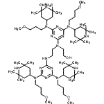 CAS 登录号：85567-20-0， 2-[[4,6-二[(3-甲氧基丙基)(2,2,6,6-四甲基-4-哌啶基)氨基]-1,3,5-三嗪-2-基][2-[[4,6-二[(3-甲氧基丙基)(2,2,6,6-四甲基-4-哌啶基)氨基]-1,3,5-三嗪-2-基]氨基]乙基]氨基]-乙醇