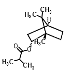 CAS 登录号：85586-66-9， (1S,2R,4S)-1,7,7-三甲基双环[2.2.1]庚-2-基2-甲基丙酸酯