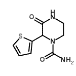 CAS 登录号：85607-33-6， 3-氧代-2-(2-噻吩基)-1-哌嗪甲酰胺