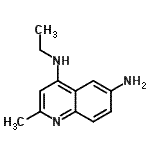 CAS 登录号：856095-22-2， N<sup>4</sup>-乙基-2-甲基-4,6-喹啉二胺