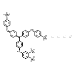 CAS 登录号：85614-38-6， 钠氢4-{[4-({4-[(4-磺酸苯基)氨基]苯基}{4-[(4-磺酸苯基)亚氨基]-2,5-环己二烯-1-亚基}甲基)苯基]氨基}-1,2-苯二磺酸酯(3:1:1)